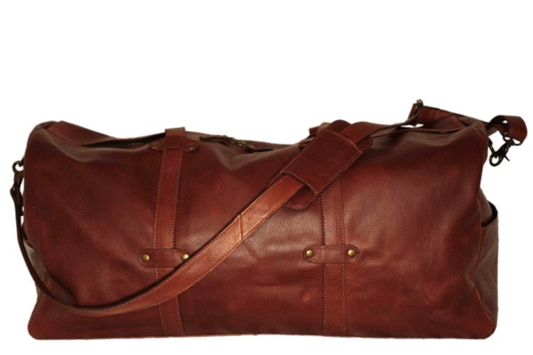 Large Leather Duffel Bag main profile view